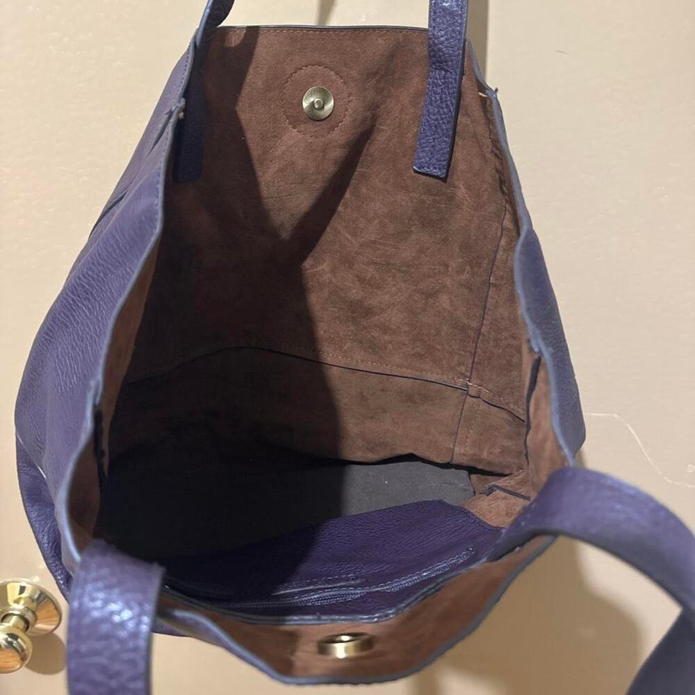 Joy susan purple leather tote - Picture 4 of 4